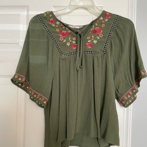 Francesca's poncho styled top